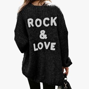 Black cardigan